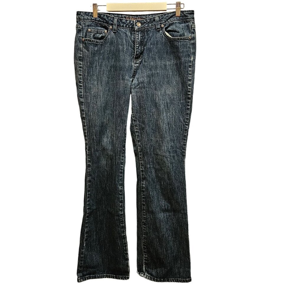 St john's Bay Jeans Womens 14 Long Bootcut Medium wash tall cowgirl rodeo casual